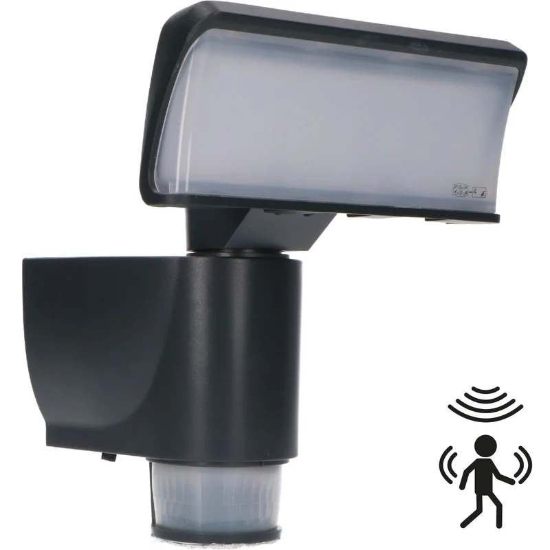 LED-Strahler anthrazit mit 180° Bewegungsverfolgung 18W IP44 - LED's Light