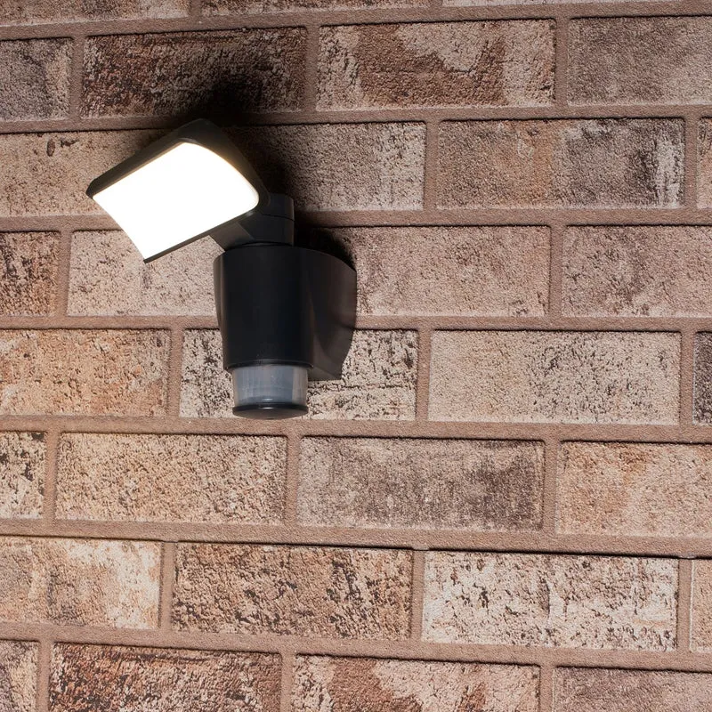 LED-Strahler anthrazit mit 180° Bewegungsverfolgung 18W IP44 - LED's Light