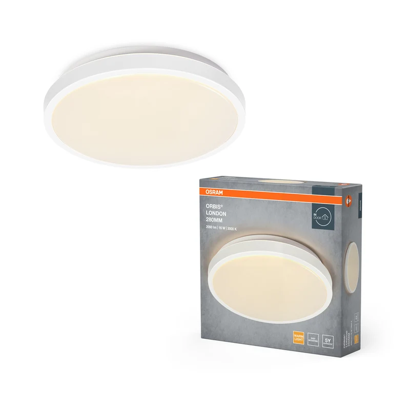 OSRAM ORBIS LONDON Deckenleuchte, weiß, 16W, 2000lm