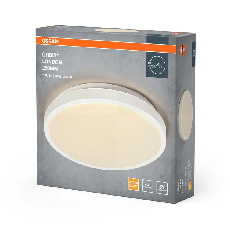 OSRAM ORBIS LONDON Deckenleuchte, weiß, 16W, 2000lm