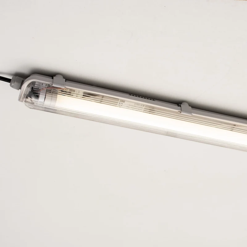 Feuchtraumleuchte 120 cm 18 W Neutralweiß 4000 K Ip65 Led-Wannenleuchte, Austauschbare Led-Röhre, Wand- Oder Deckenmontage, Funktionsleuchte für Innen- und Außenbereiche 2400112_04 - Proventa