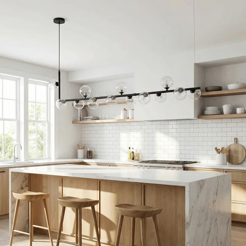 Moderne Hängelampe mit mehreren Glaskugeln Elegante Ausführungen – Crisma