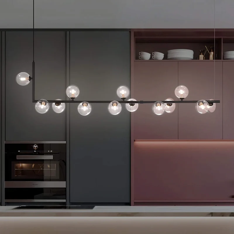 Moderne Hängelampe mit mehreren Glaskugeln Elegante Ausführungen – Crisma