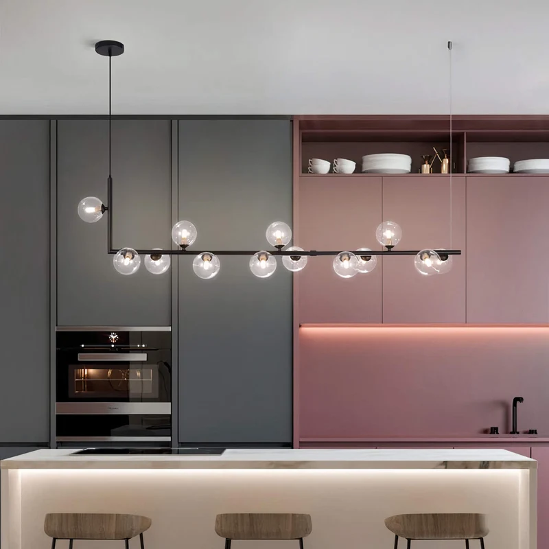 Moderne Hängelampe mit mehreren Glaskugeln Elegante Ausführungen – Crisma