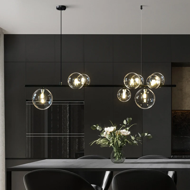 Moderne Hängelampe mit mehreren Glaskugeln Elegante Ausführungen – Crisma
