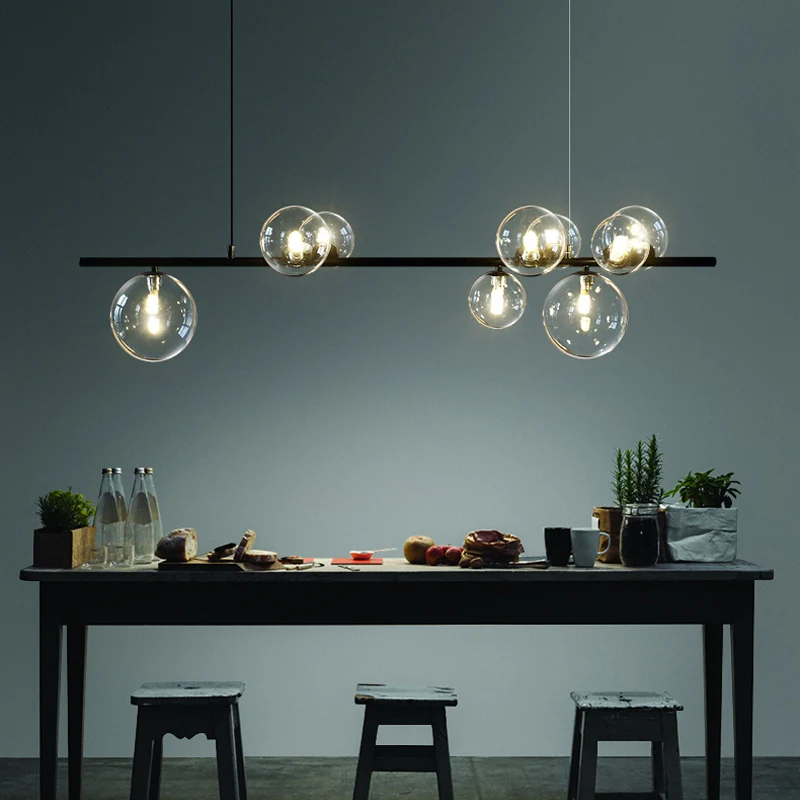 Moderne Hängelampe mit mehreren Glaskugeln Elegante Ausführungen – Crisma