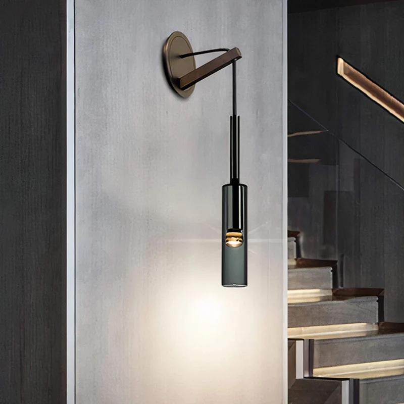 Wandleuchte aus mundgeblasenem Glas, elegantes Design – Vinicole