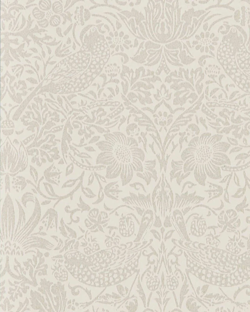 William Morris & Co. Tapet - Pure Strawberry Thief Ecru/Cream