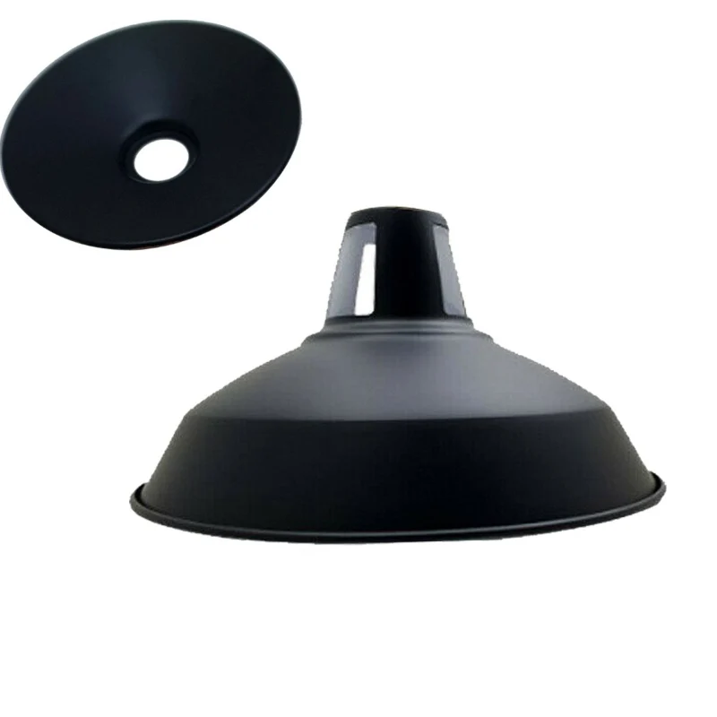 Ledsone Metall-Lampenschirm Schwarz 30cm Easy Fit ~1728