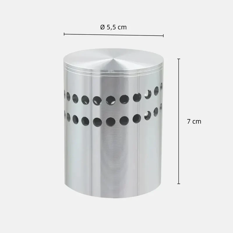 LED-Wandleuchte aus Aluminium mit Spiral-Lichteffekt für Flur