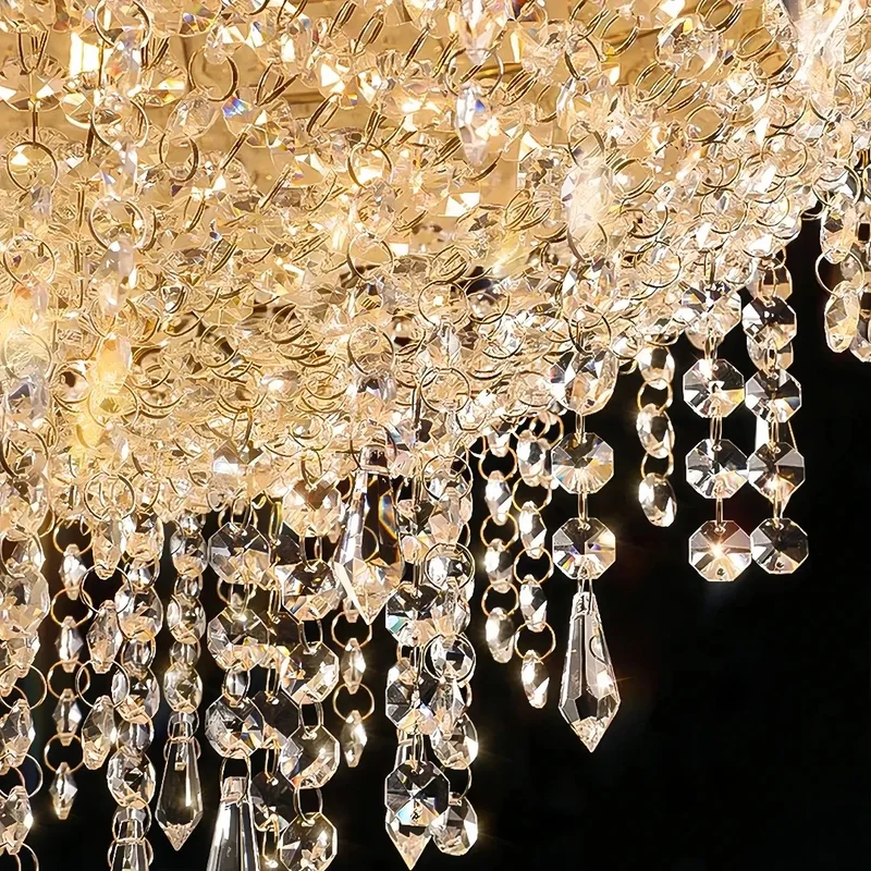 Kristall Pendelleuchte Kugel mit LED für Esszimmer