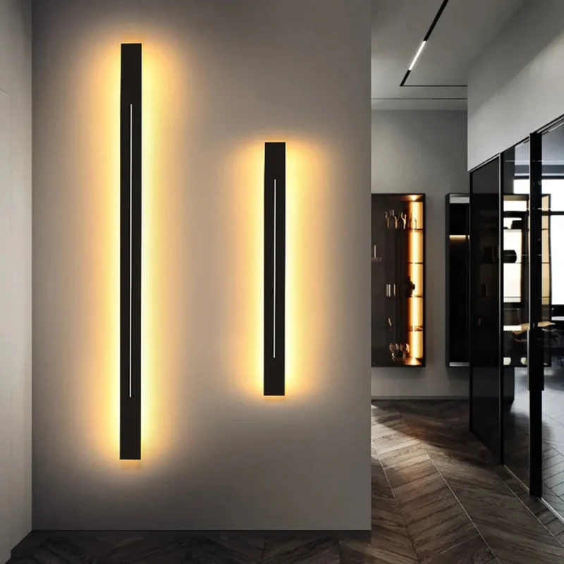 Moderne längliche LED-Wandleuchte dimmbar für Innenräume