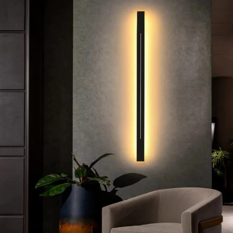 Moderne längliche LED-Wandleuchte dimmbar für Innenräume