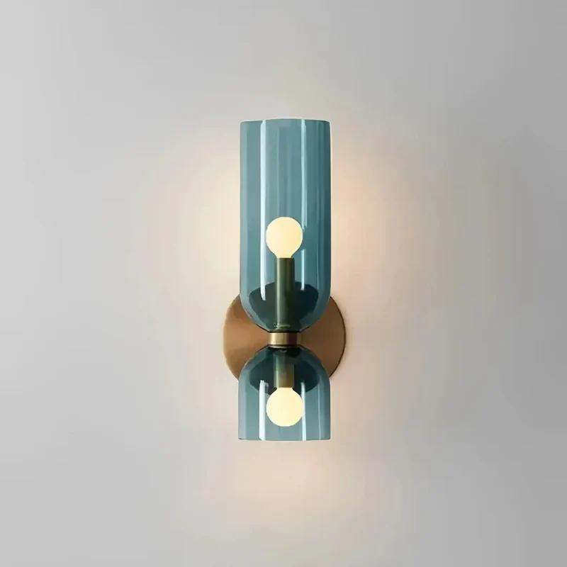 LED Wandleuchte aus Glas, Up-&-Down Licht, modern, für Schlafzimmer
