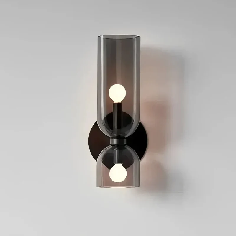 LED Wandleuchte aus Glas, Up-&-Down Licht, modern, für Schlafzimmer