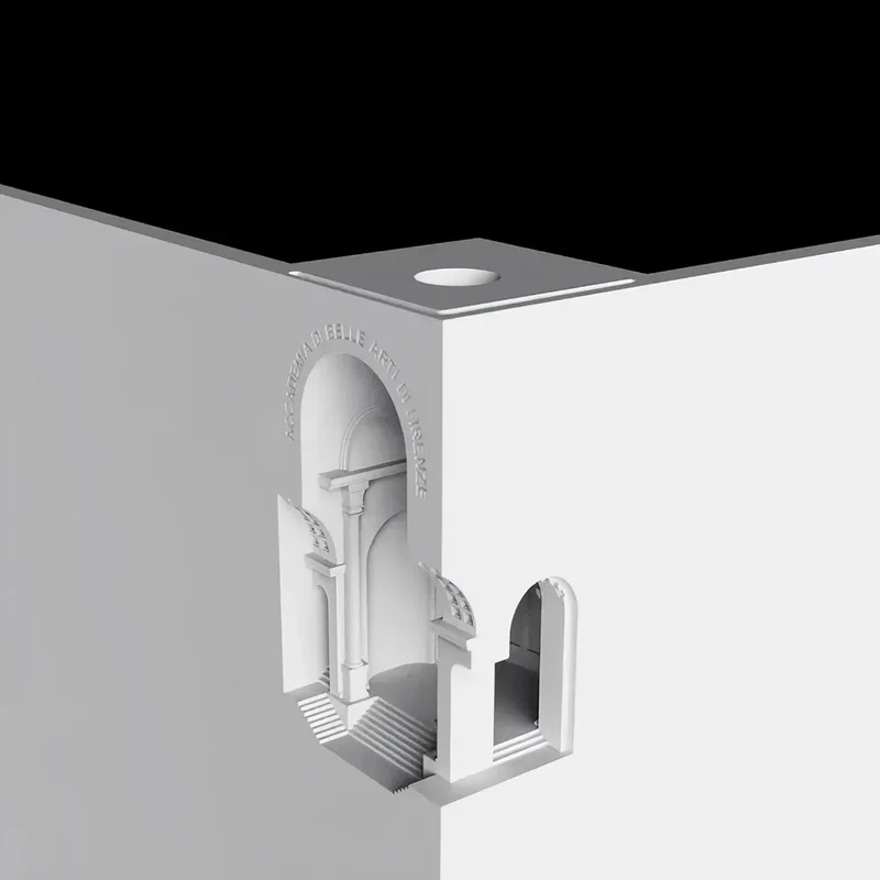 LED Einbau Gipswandleuchte mit Bewegungssensor für Ecken