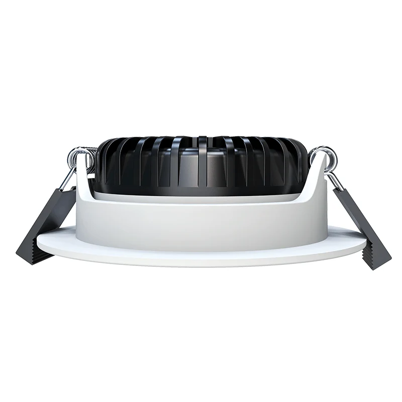 MIRAN Weißer flacher LED-Einbaustrahler | 5 W/7 W | Dimmbar | 68 mm | IP65 wasserdicht | CCT