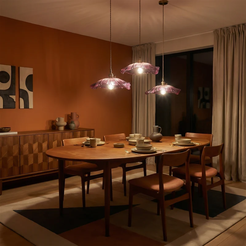 Elegante Blumenförmige Hängelampe Perfekte Helligkeit – Altrium