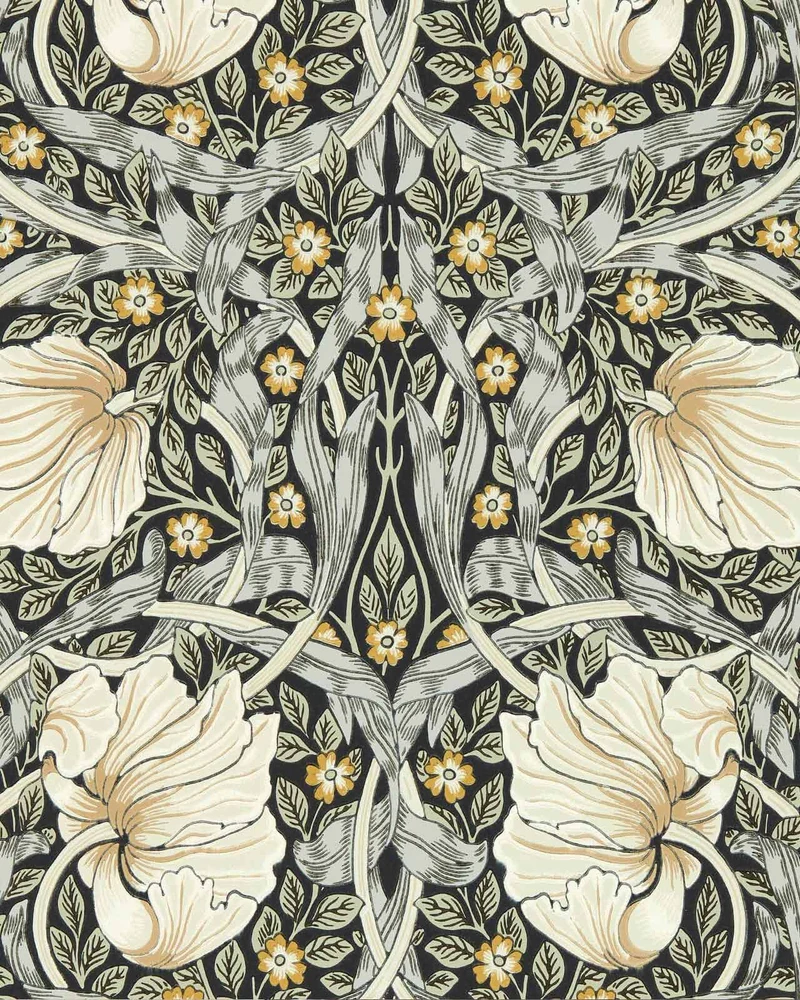 William Morris & Co. Tapet - Pimpernel Ink/Sage