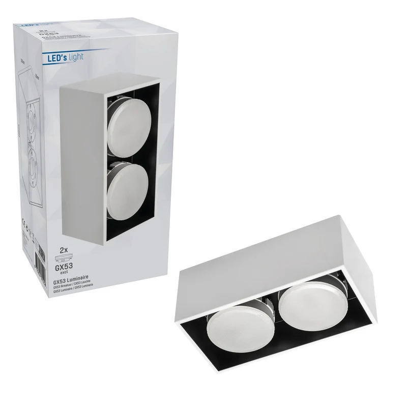Deckenleuchte weiß 2x GX53 bis 12W - LED's Light