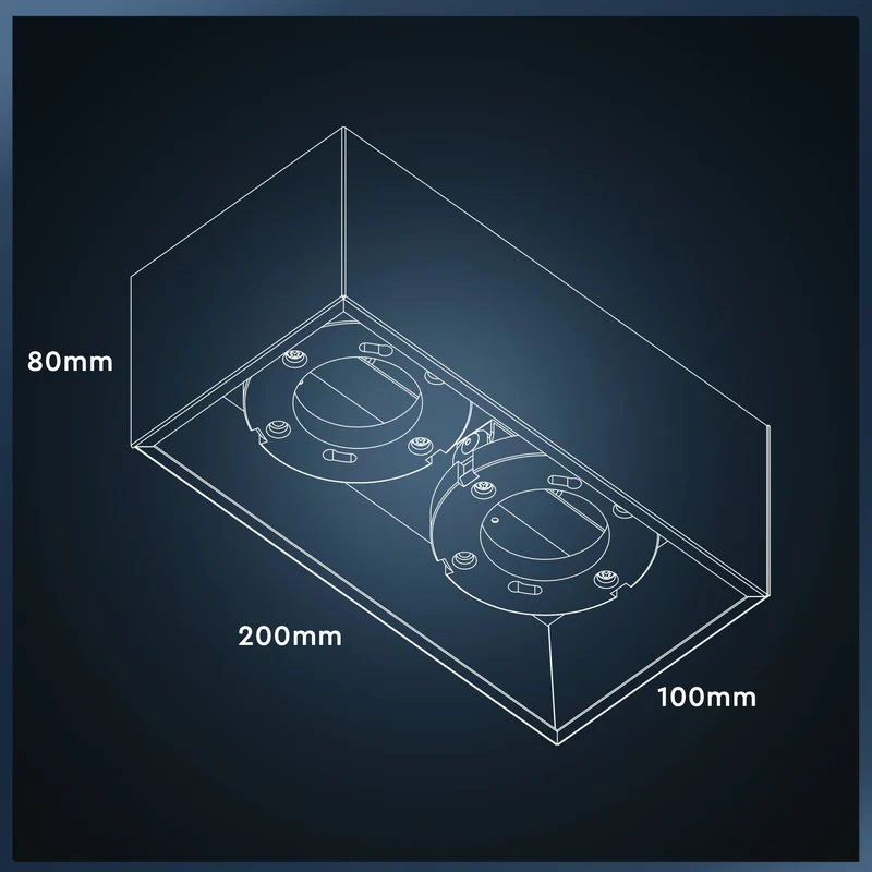Deckenleuchte weiß 2x GX53 bis 12W - LED's Light