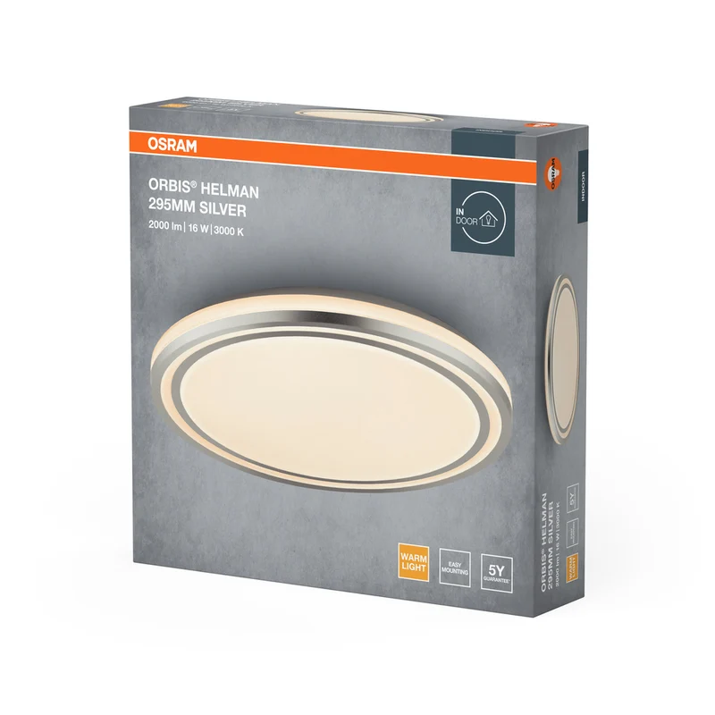 OSRAM ORBIS Helman Deckenleuchte 16W 1100lm weiß/silber
