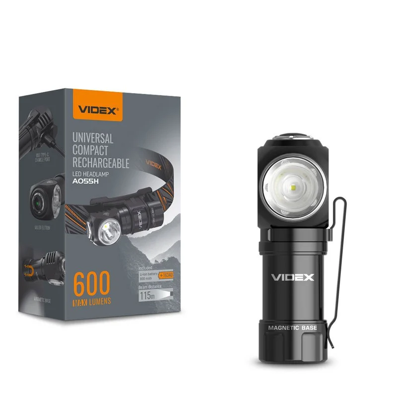 LED-Taschenlampe / Stirnlampe 10 Watt | Magnetisch | Wiederaufladbar | 600 Lumen | 5700K – Tageslicht