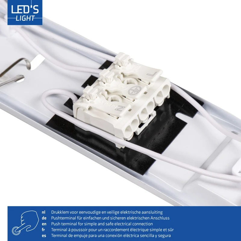 Feuchtraumleuchte mit LED-Röhre 150 cm 20,5W neutralweiß IP65 G13 - LED's Light
