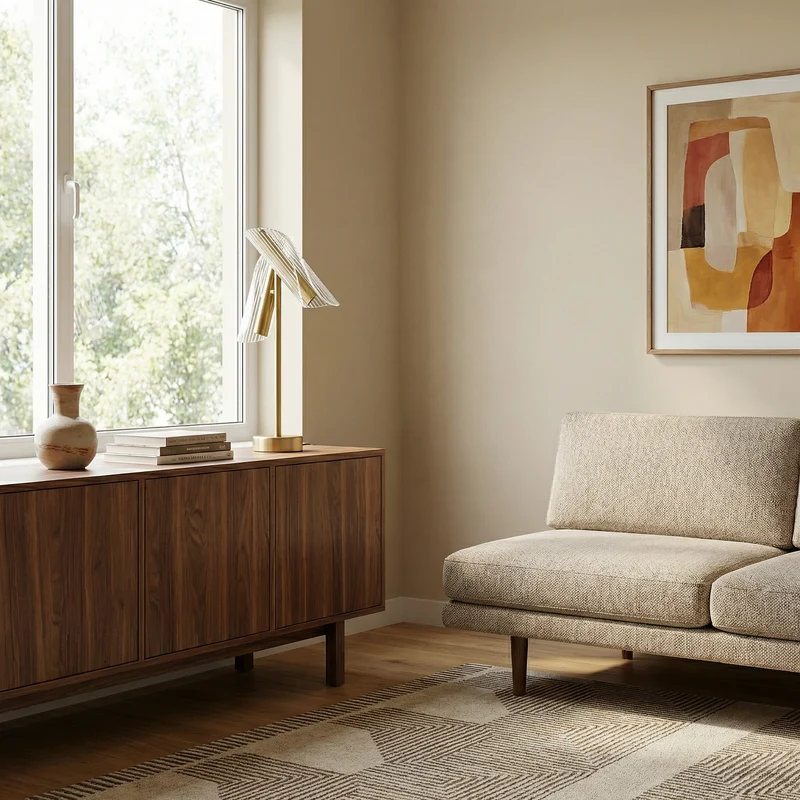 Elegante Tischlampe Edle Materialien – Éclora