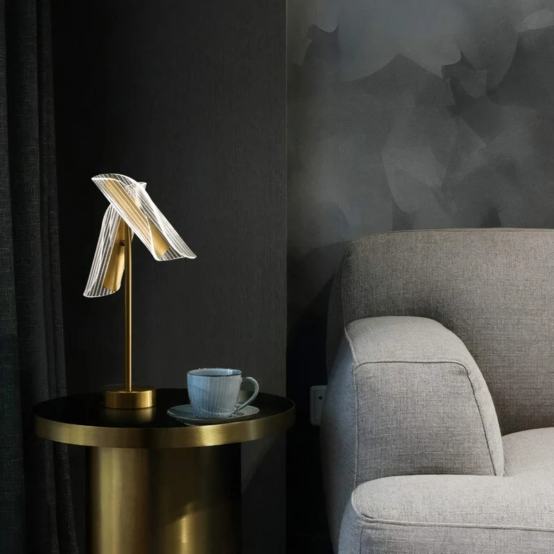Elegante Tischlampe Edle Materialien – Éclora