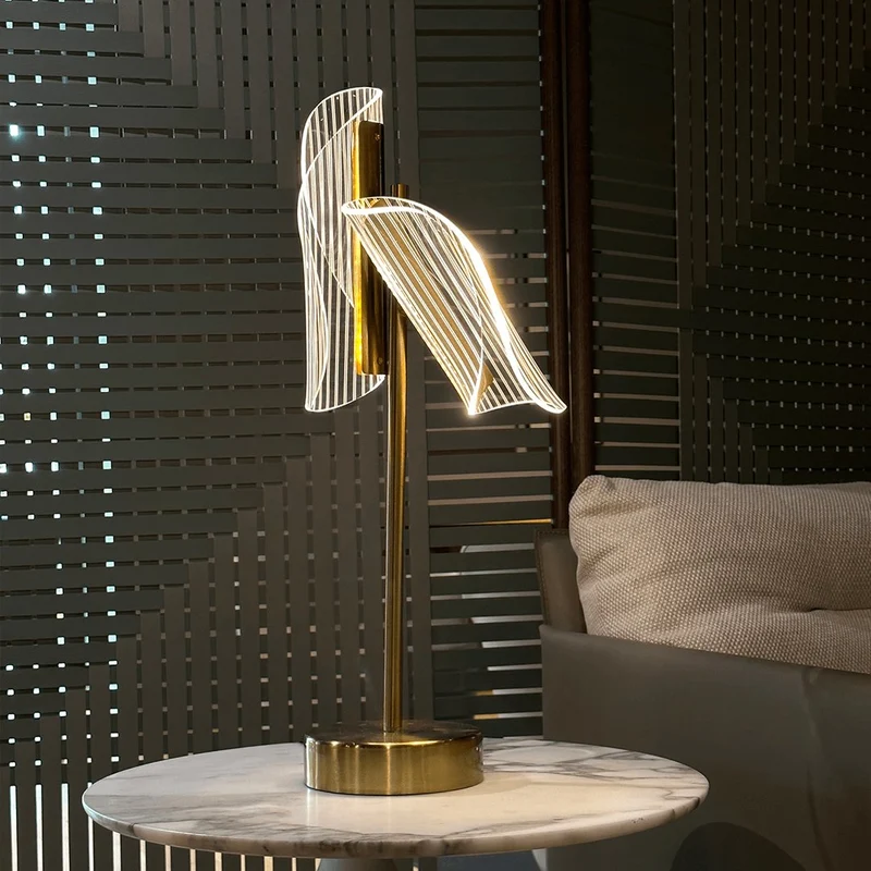 Elegante Tischlampe Edle Materialien – Éclora