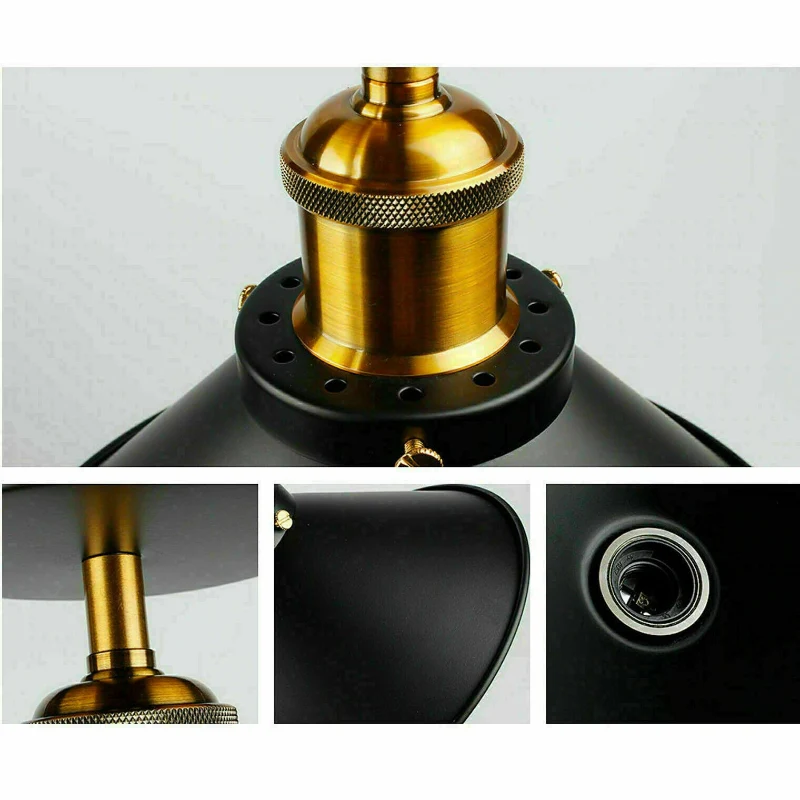 Schwarze LED Deckenlampen 22cm für Küche & Flur~2990