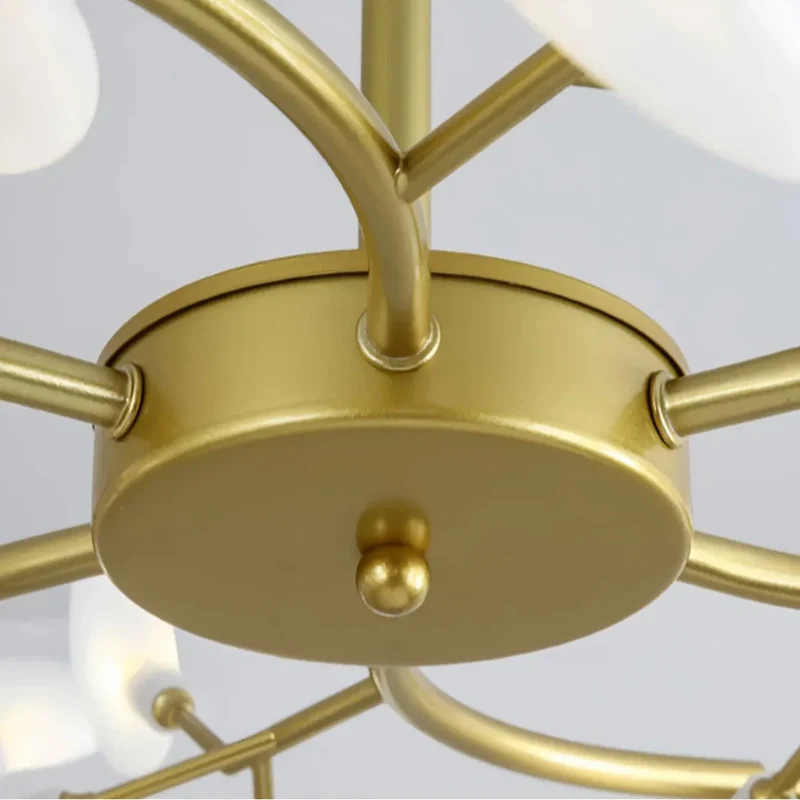 LED Kronleuchter modern mit Blattdesign für das Wohnzimmer
