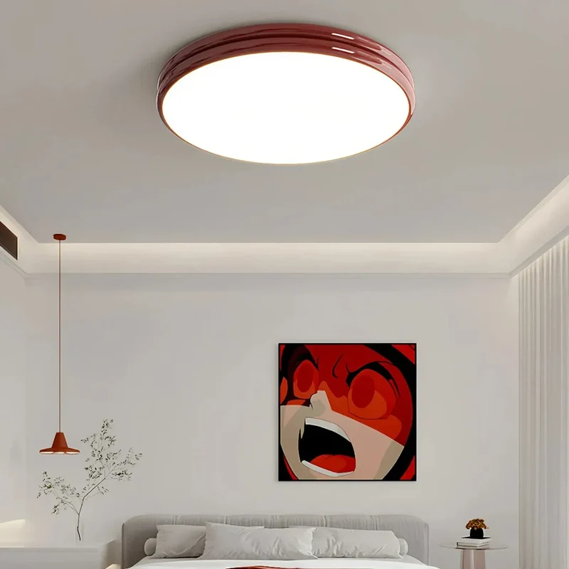 LED Deckenleuchte rund, dimmbar mit Fernbedienung, ideal für Schlafzimmer