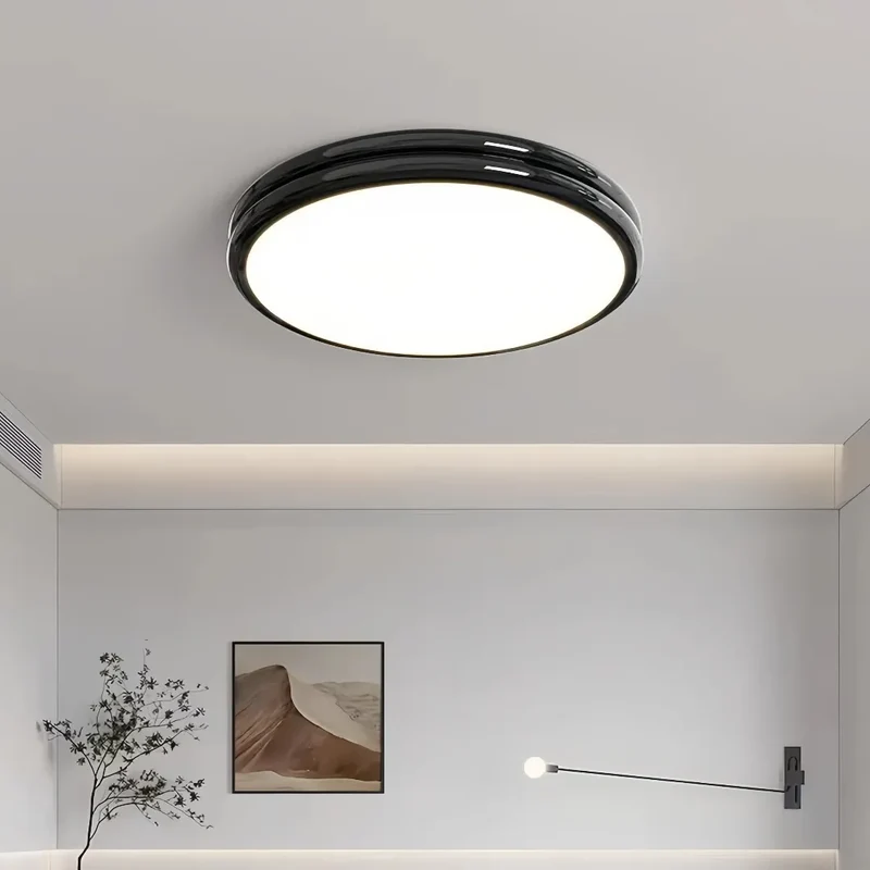 LED Deckenleuchte rund, dimmbar mit Fernbedienung, ideal für Schlafzimmer