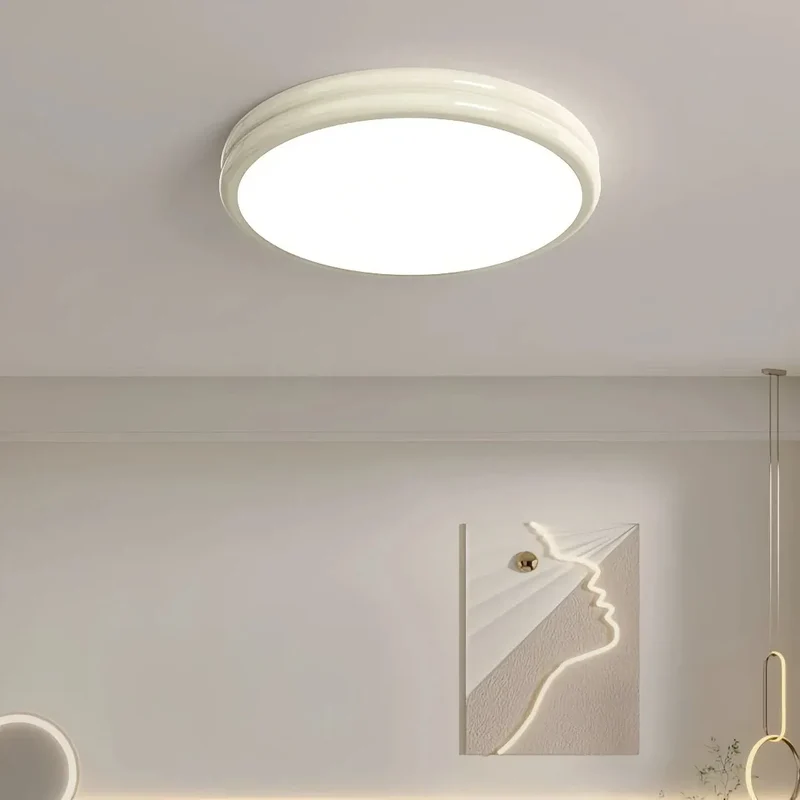 LED Deckenleuchte rund, dimmbar mit Fernbedienung, ideal für Schlafzimmer