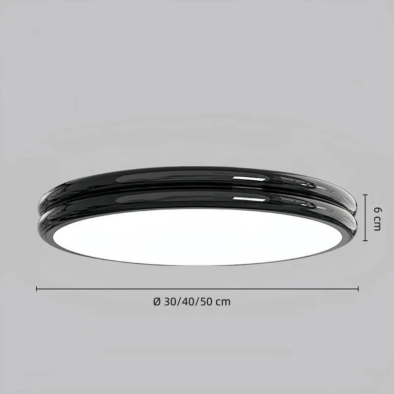 LED Deckenleuchte rund, dimmbar mit Fernbedienung, ideal für Schlafzimmer