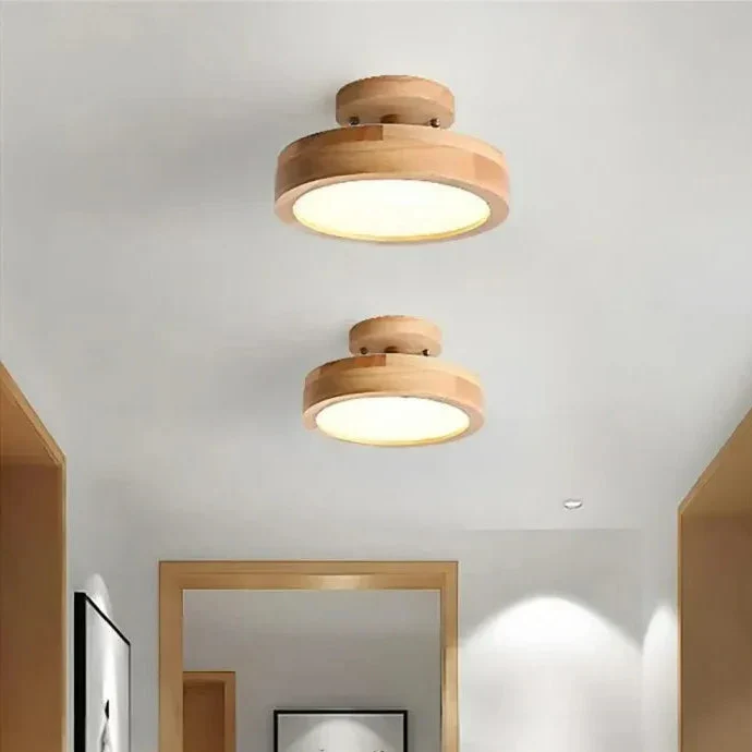 LED Deckenleuchte rund für den Flur im skandinavischen Stil