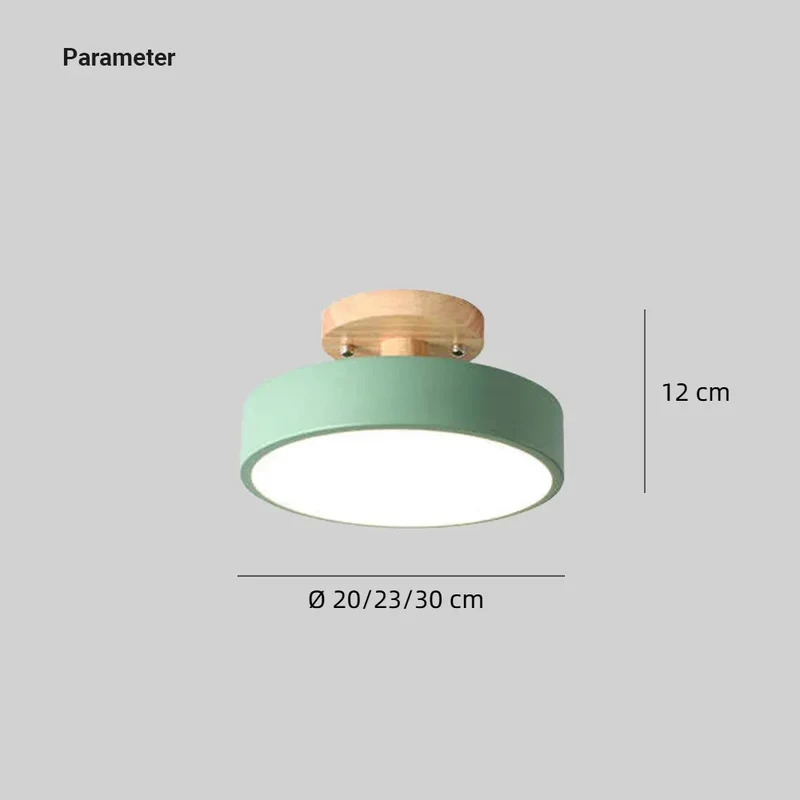 LED Deckenleuchte rund für den Flur im skandinavischen Stil