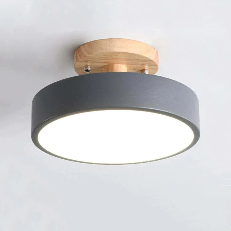 LED Deckenleuchte rund für den Flur im skandinavischen Stil
