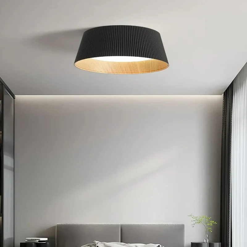 LED Deckenleuchte rund dimmbar skandinavisches Design für Schlafzimmer