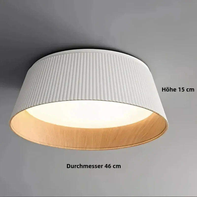 LED Deckenleuchte rund dimmbar skandinavisches Design für Schlafzimmer