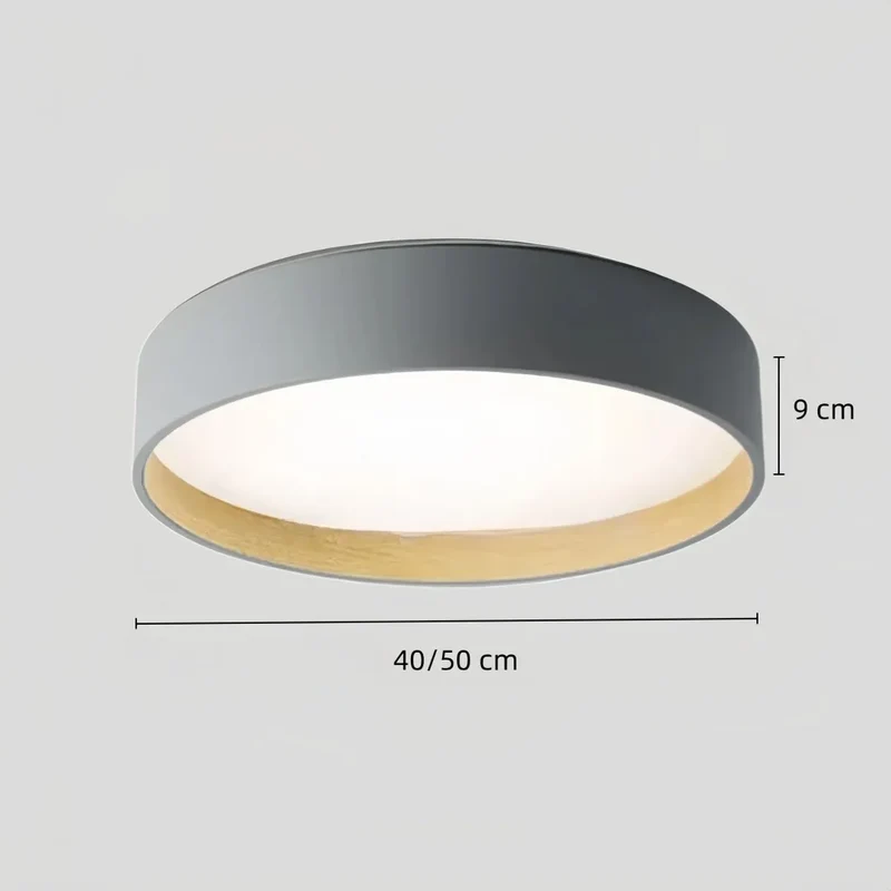 LED Deckenleuchte rund dimmbar im skandinavischen Stil für Schlafzimmer
