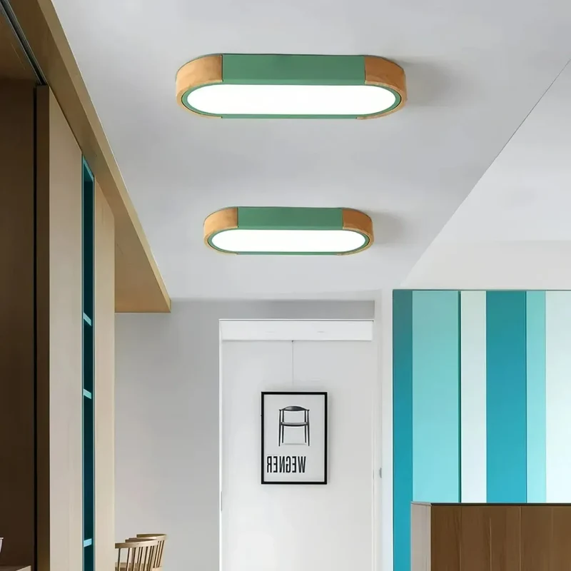 LED Deckenleuchte oval, dimmbar, skandinavisches Design