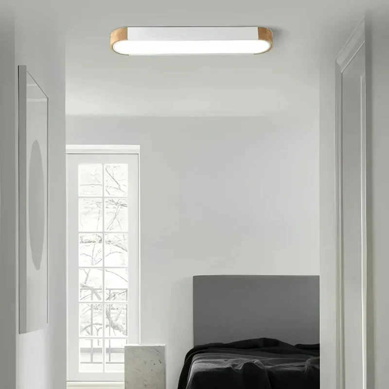 LED Deckenleuchte oval, dimmbar, skandinavisches Design