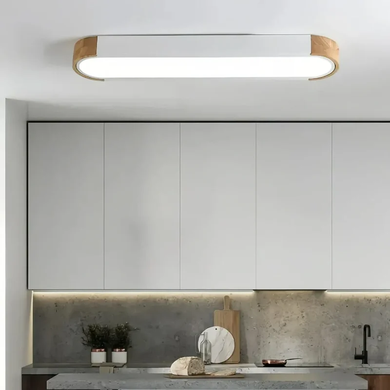 LED Deckenleuchte oval, dimmbar, skandinavisches Design