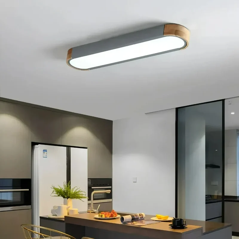 LED Deckenleuchte oval, dimmbar, skandinavisches Design