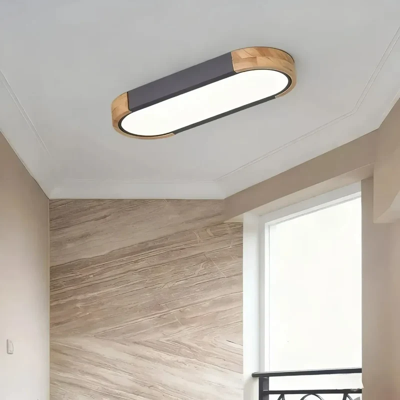 LED Deckenleuchte oval, dimmbar, skandinavisches Design