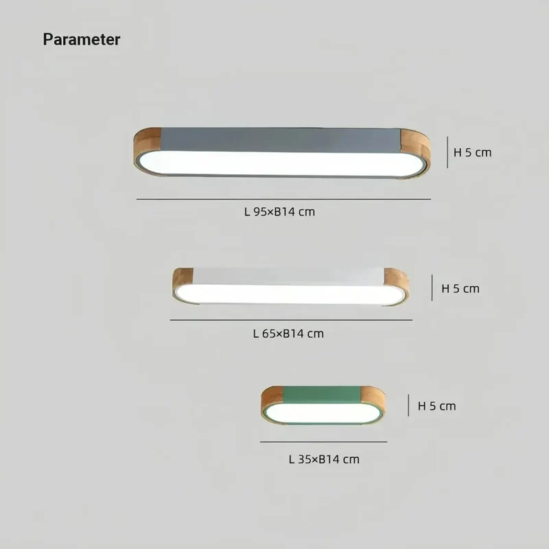 LED Deckenleuchte oval, dimmbar, skandinavisches Design