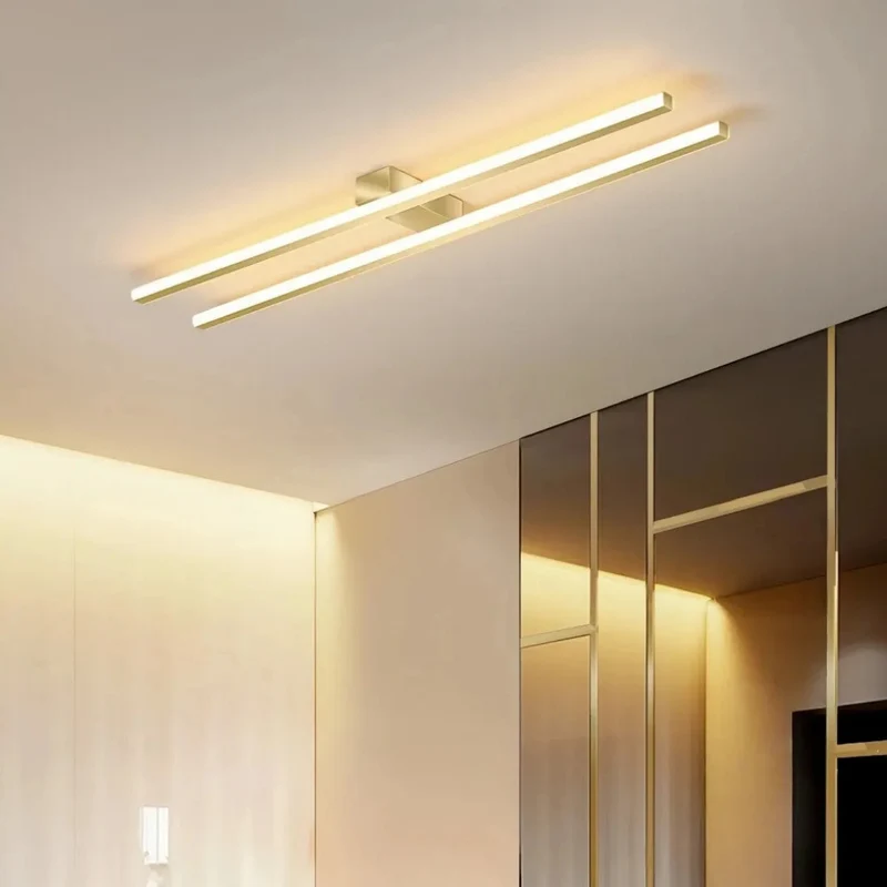 LED Deckenleuchte länglich – Modernes Design aus Metall